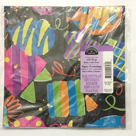 Hallmark Expressions Premium Gift Wrap - For Birthdays - Picture 1 of 4